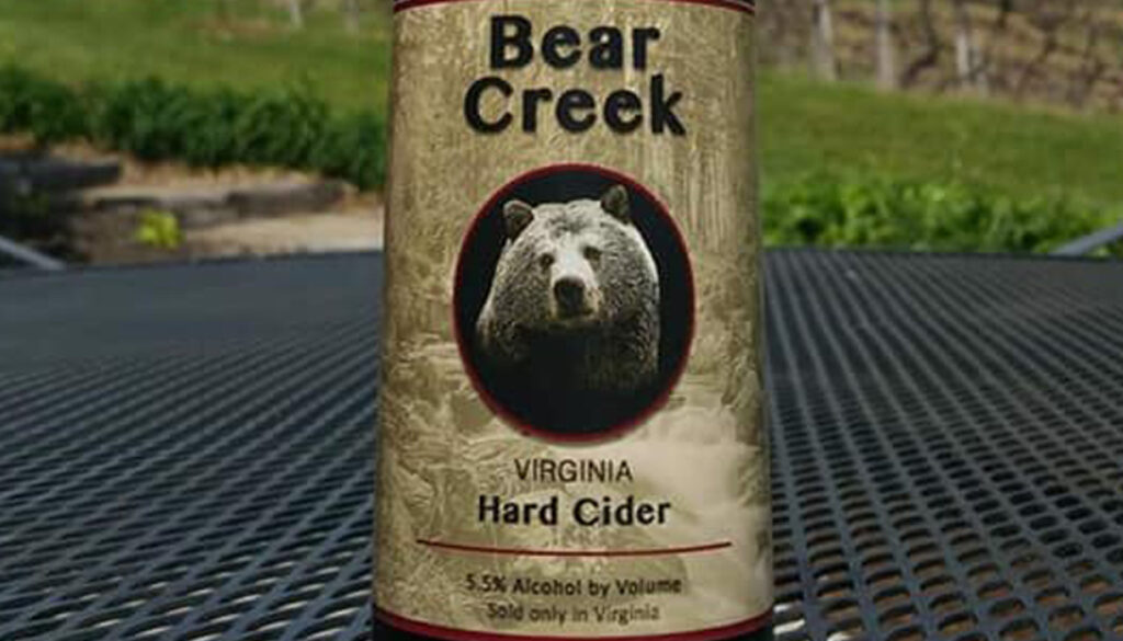 bear creek hard cider by mountainrose vineyard