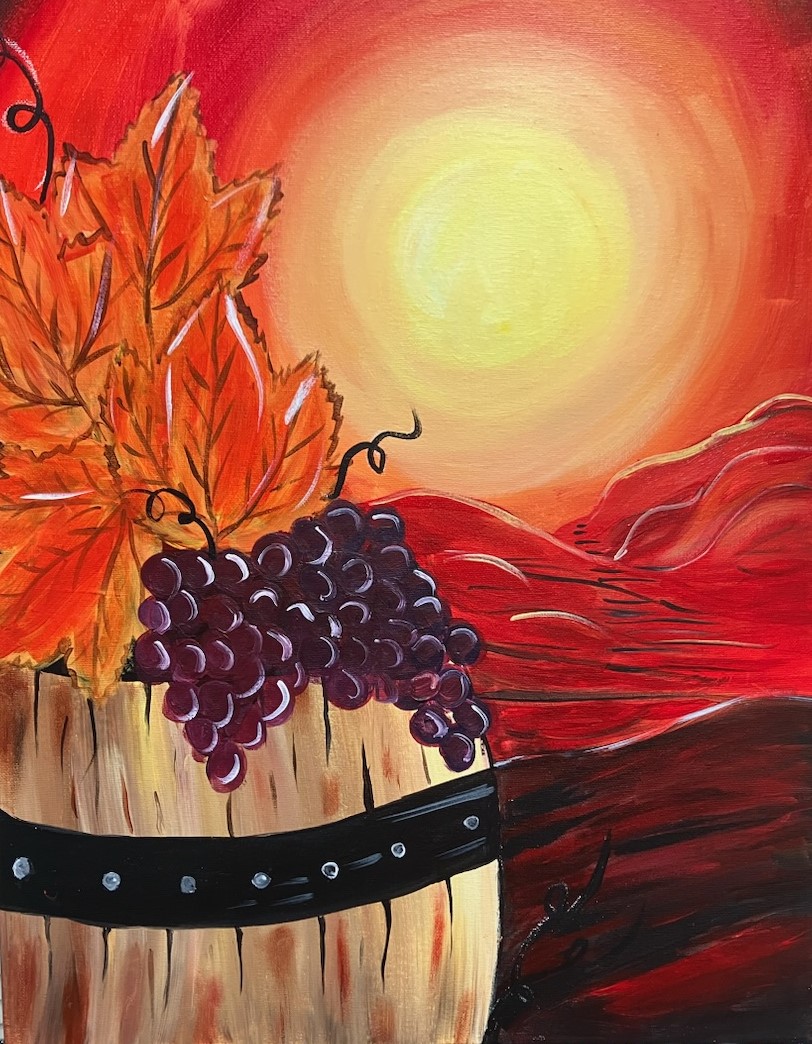 Fall Wine barrel