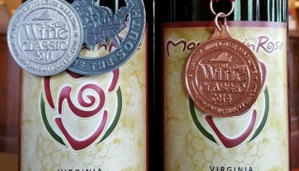 two pardee red bottles featured medals