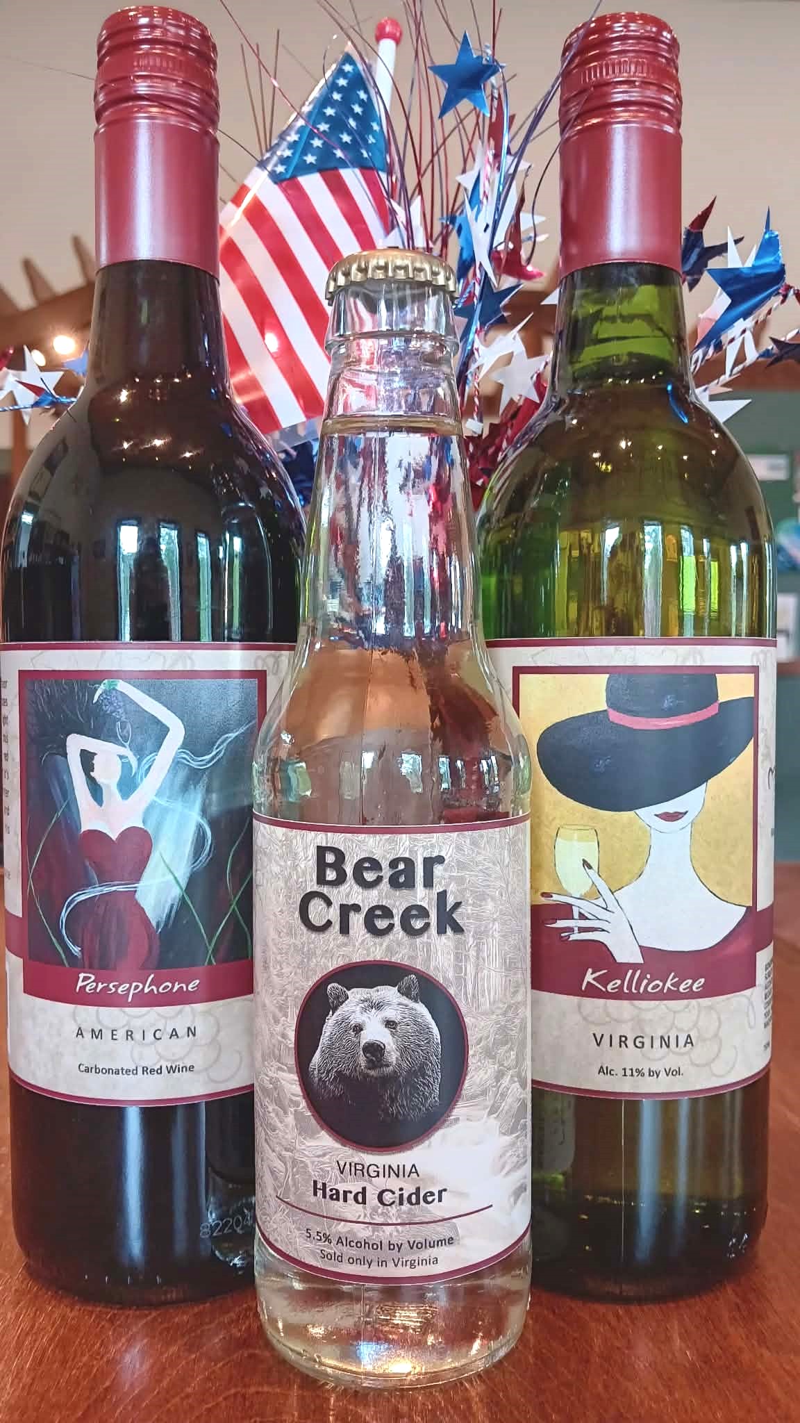 Sparkling Red and White Wines Plus Hard Apple Cider